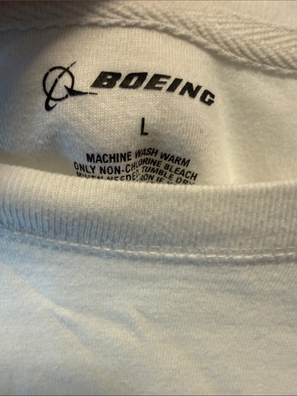 Men's White Long-Sleeve Graphic Tee with '787' - Picture 2 of 4
